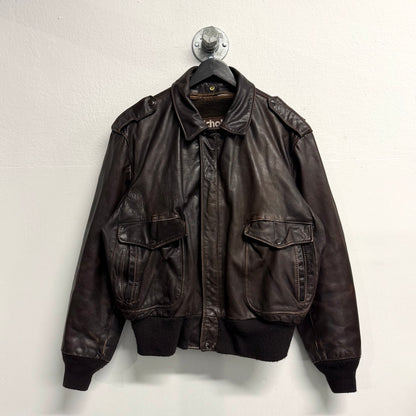 SCHOTT Vintage A-2 Flight Leather Bomber Jacket