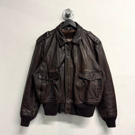 SCHOTT Vintage A-2 Flight Leather Bomber Jacket