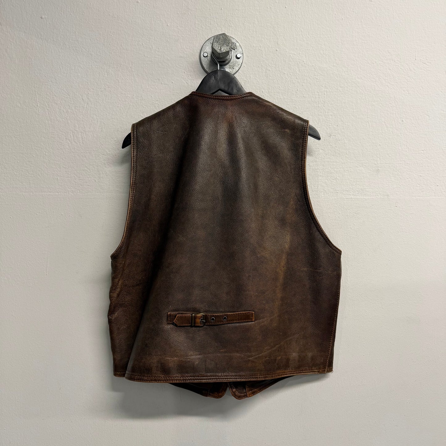 VINTAGE Italian Leather Vest
