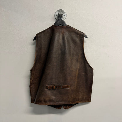 VINTAGE Italian Leather Vest