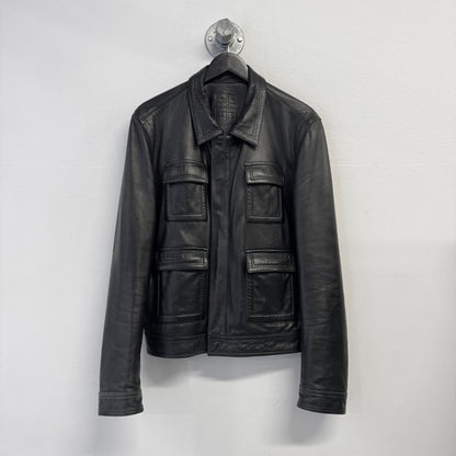 GIVENCHY AW00 Military Multi-Pocket Leather Jacket