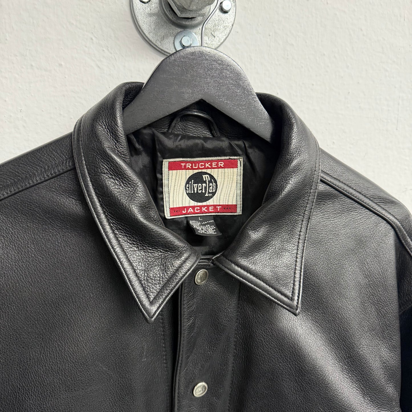 LEVIS 80s/90s Silvertab Vintage Trucker Leather Jacket