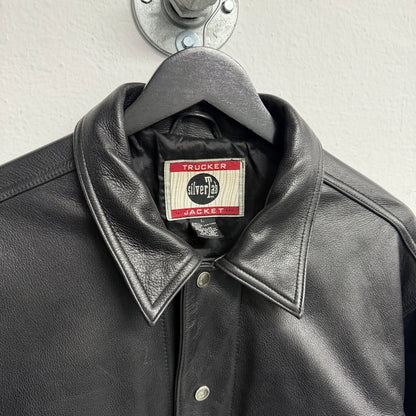 LEVIS 80s/90s Silvertab Vintage Trucker Leather Jacket