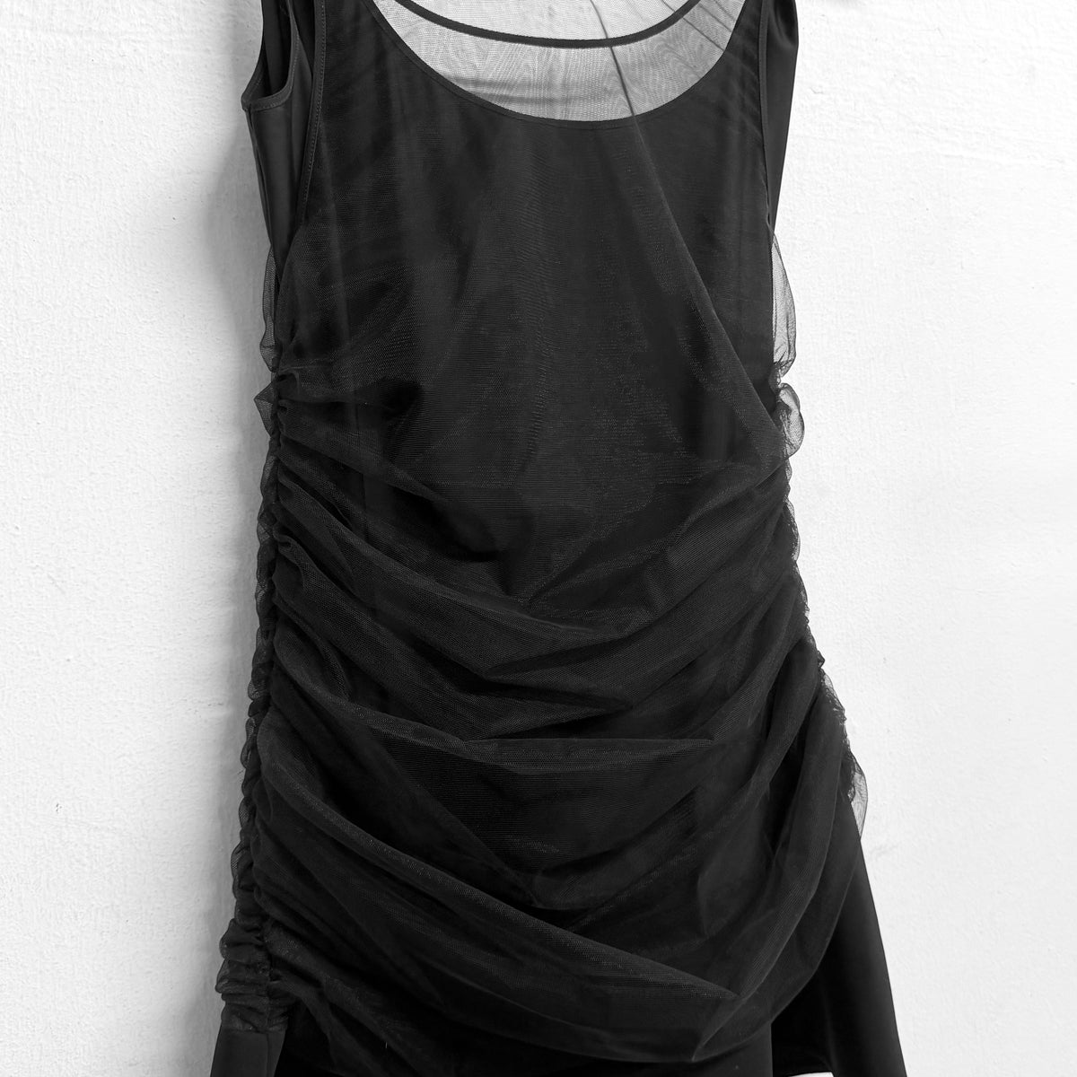 MUGLER Double Strap Mini Dress