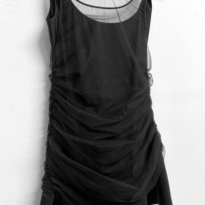 MUGLER Double Strap Mini Dress