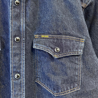 IRON HEART Selvedge Denim Western Shirt 10oz