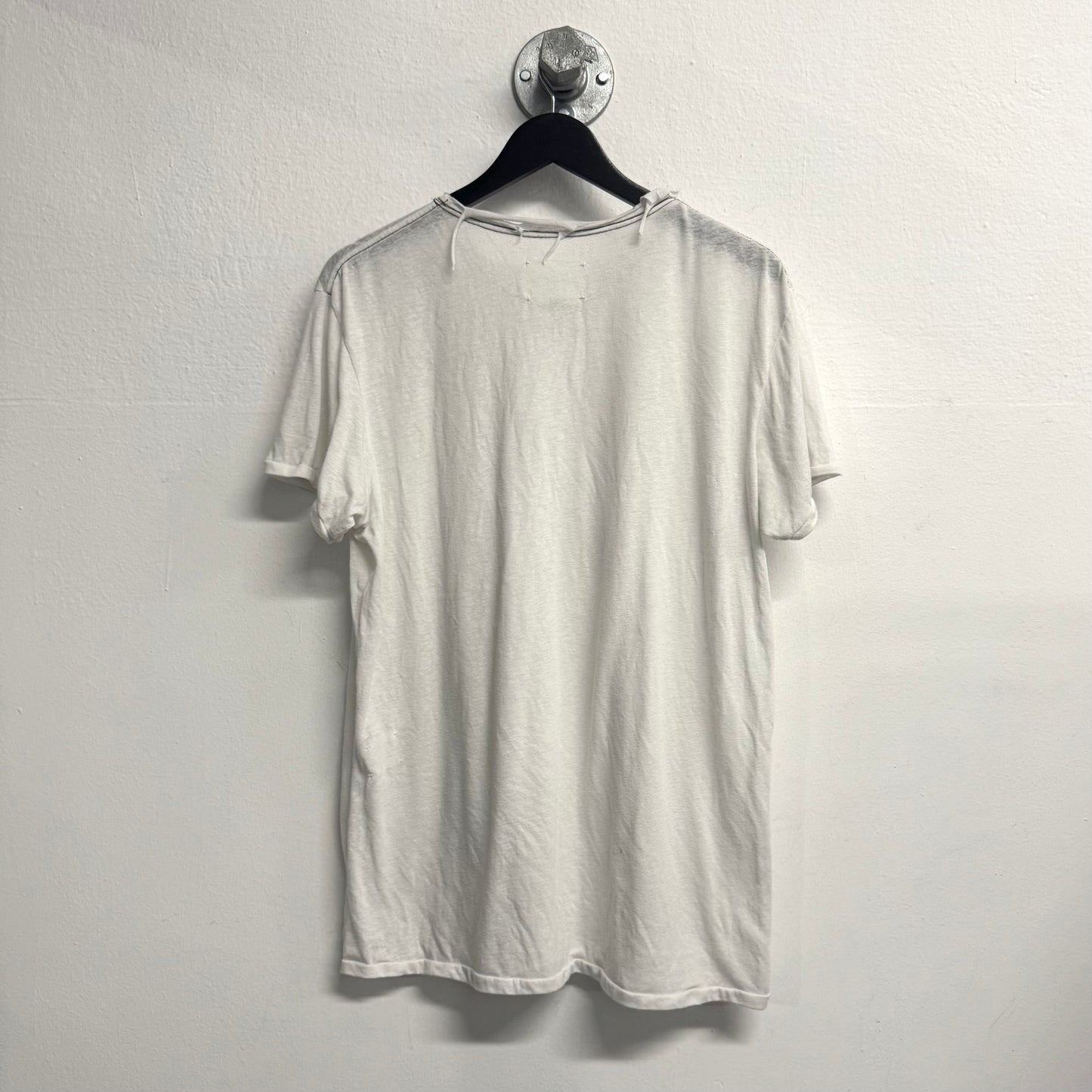 GREG LAUREN Plain White Tshirt Size 4