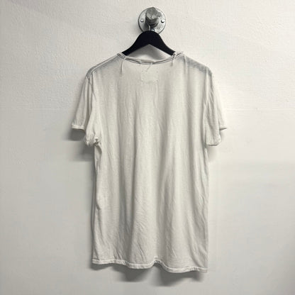 GREG LAUREN Plain White Tshirt Size 4