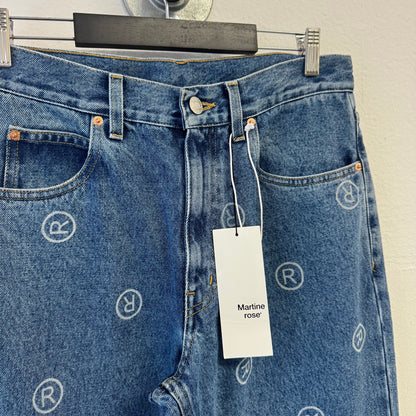 MARTINE ROSE Logo Straight Leg