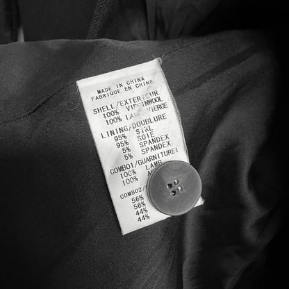 HELMUT LANG Asymmetric Wool Leather Jacket