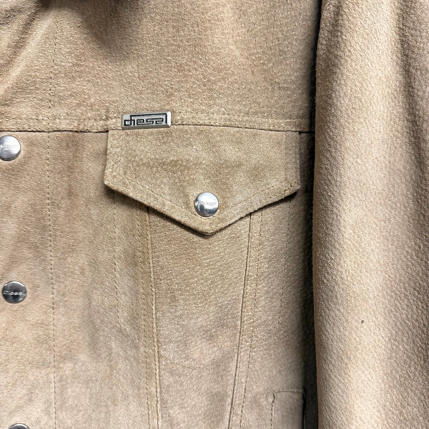 DIESEL Suede Leather Western Jacket