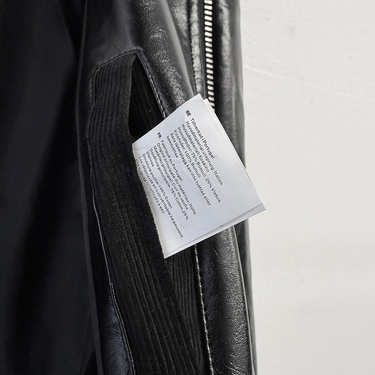 OUR LEGACY Mini Jacket Cowhide Top Dyed Leather