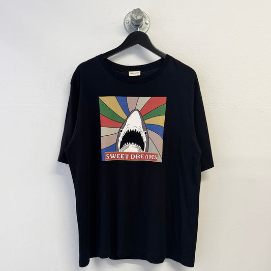 SAINT LAURENT PARIS Sweet Dreams Shark Oversized TShirt