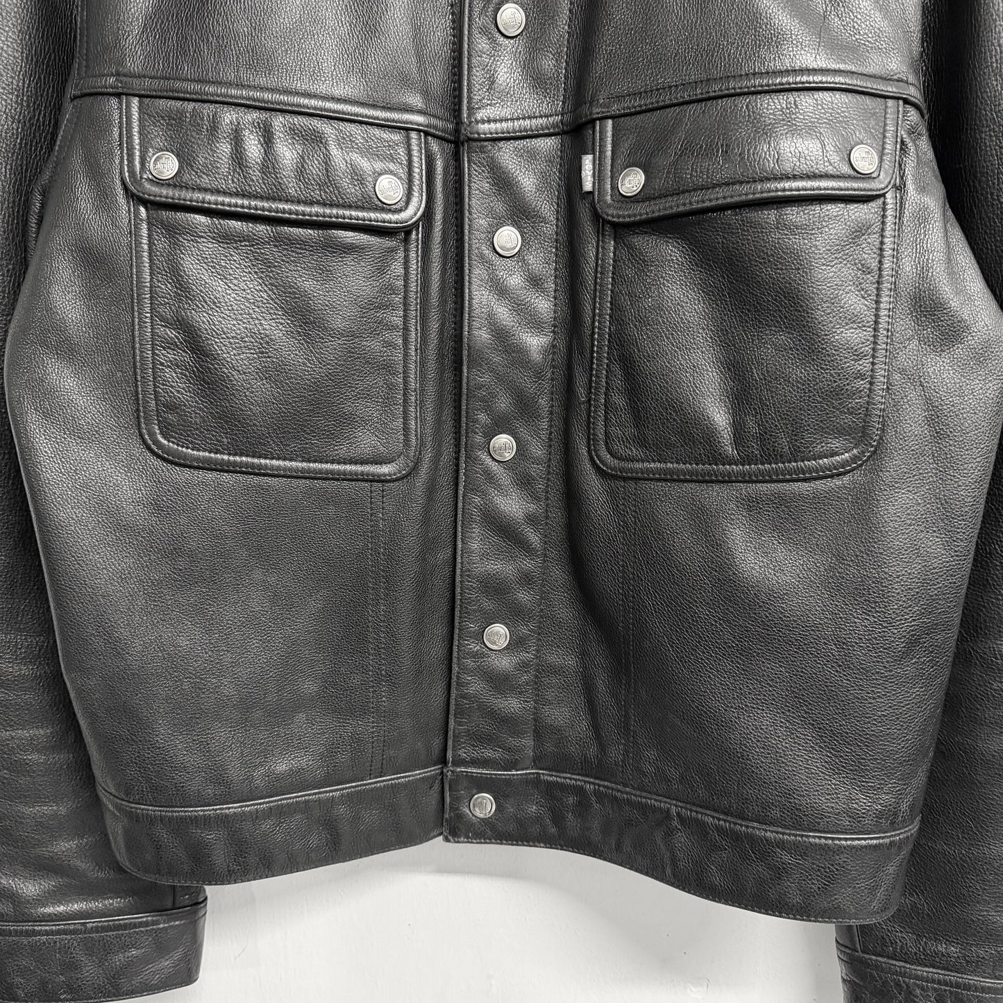 LEVIS 80s/90s Silvertab Vintage Trucker Leather Jacket