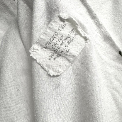 GREG LAUREN Plain White Tshirt Size 4