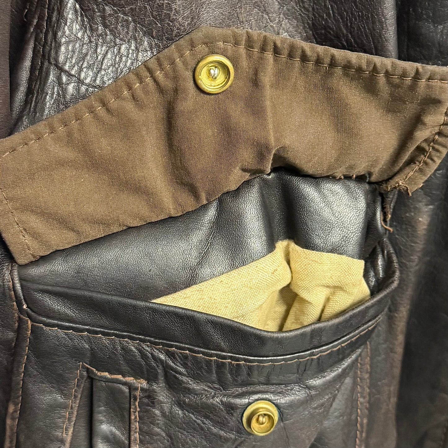 SCHOTT Vintage A-2 Flight Leather Bomber Jacket