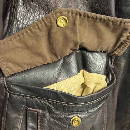 SCHOTT Vintage A-2 Flight Leather Bomber Jacket