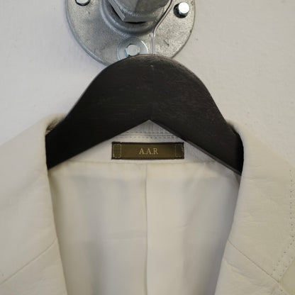 YOHJI YAMAMOTO A.A.R White Leather Blazer Jacket