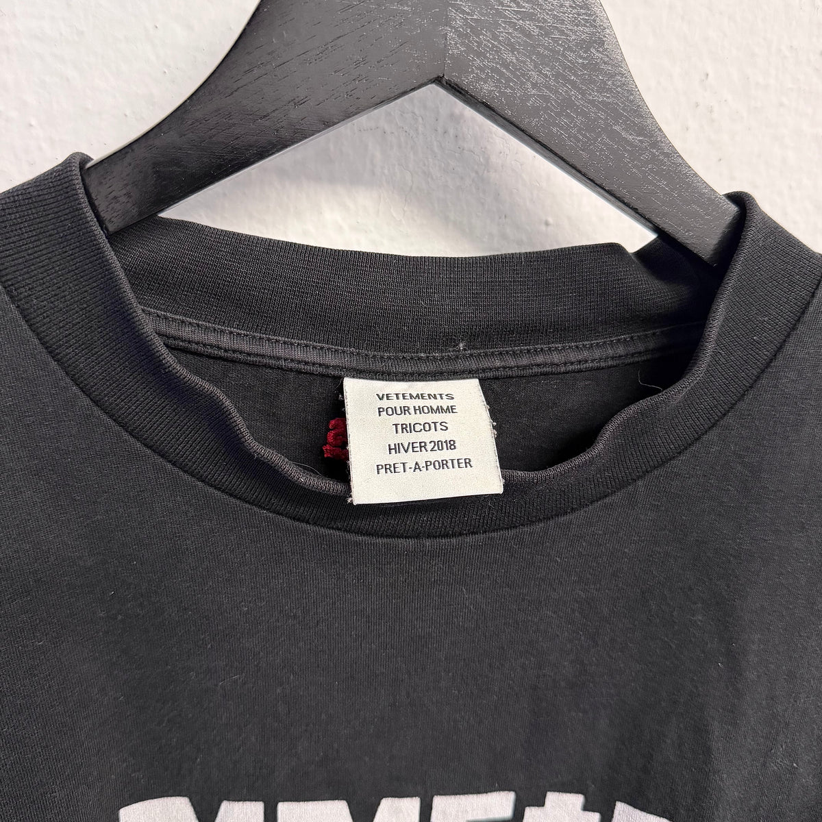 VETEMENTS FW18 Demna Gvasalia Rammstein Oversized TShirt