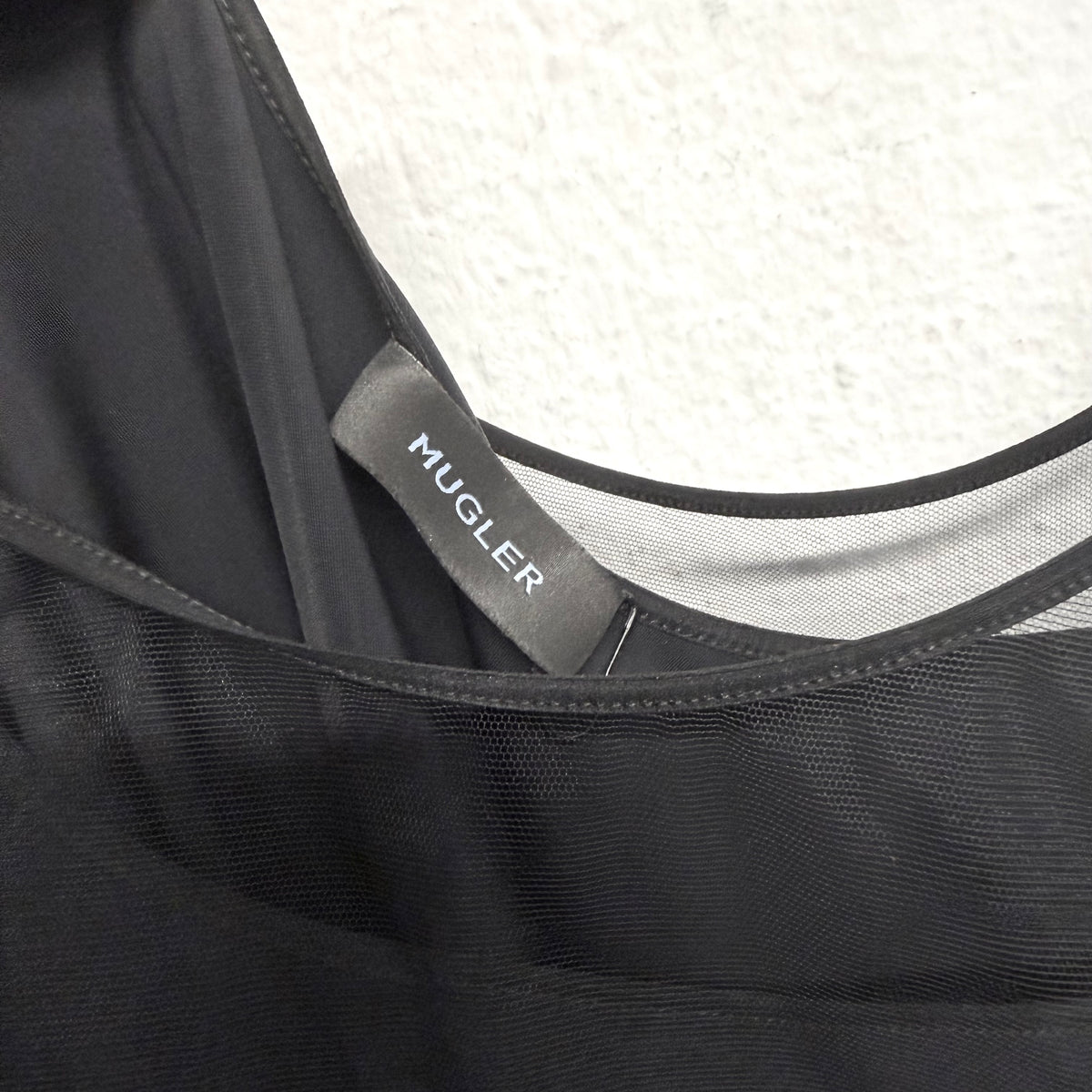 MUGLER Double Strap Mini Dress