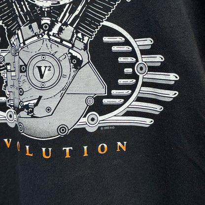 HARLEY DAVIDSON 1995 Single Stitch Ultraviolet V2 Engine TShirt