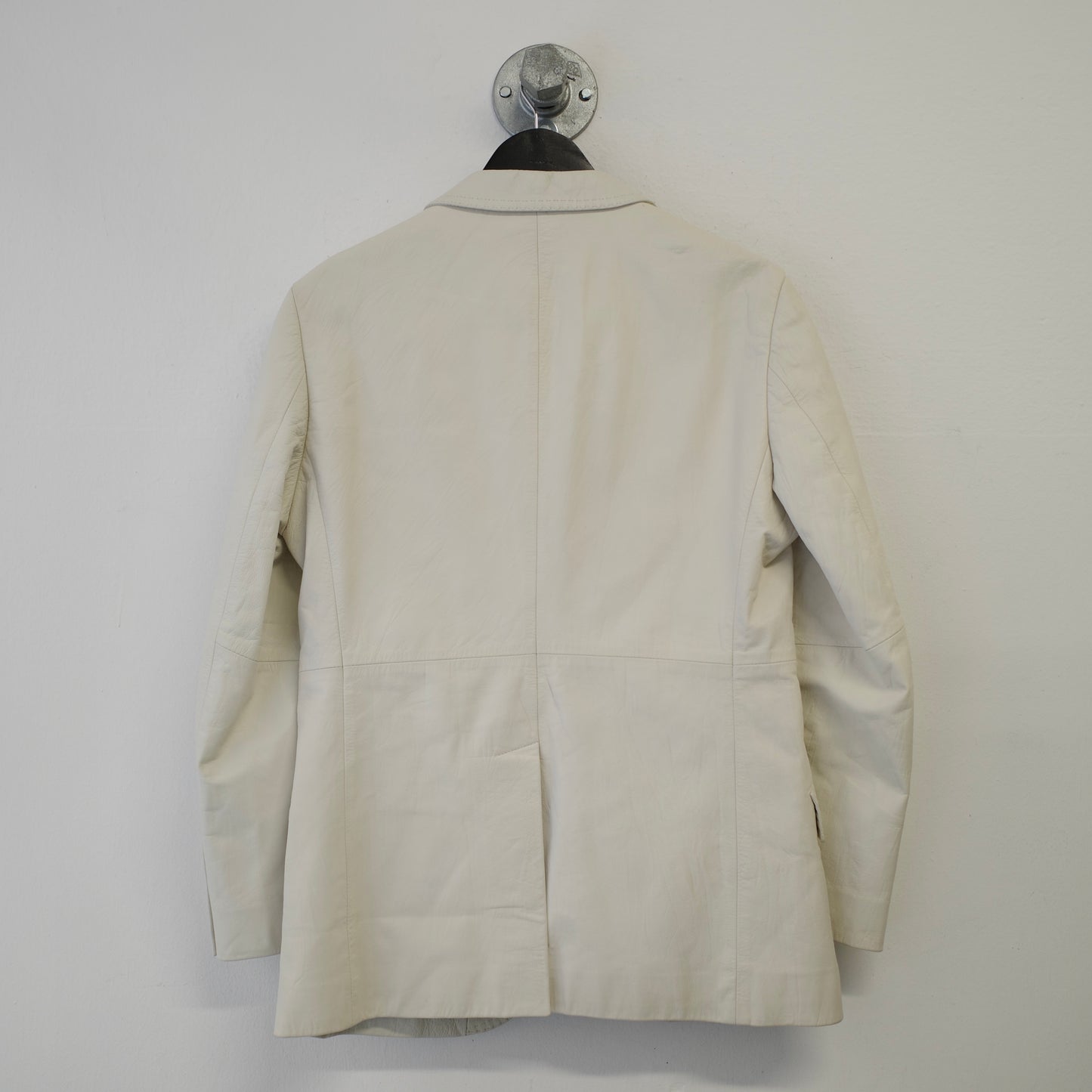YOHJI YAMAMOTO A.A.R White Leather Blazer Jacket