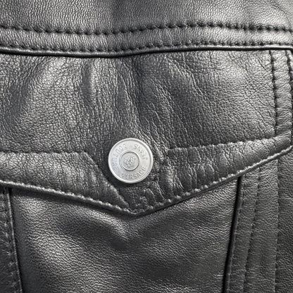 VERSACE Trucker Leather Jacket Type 3
