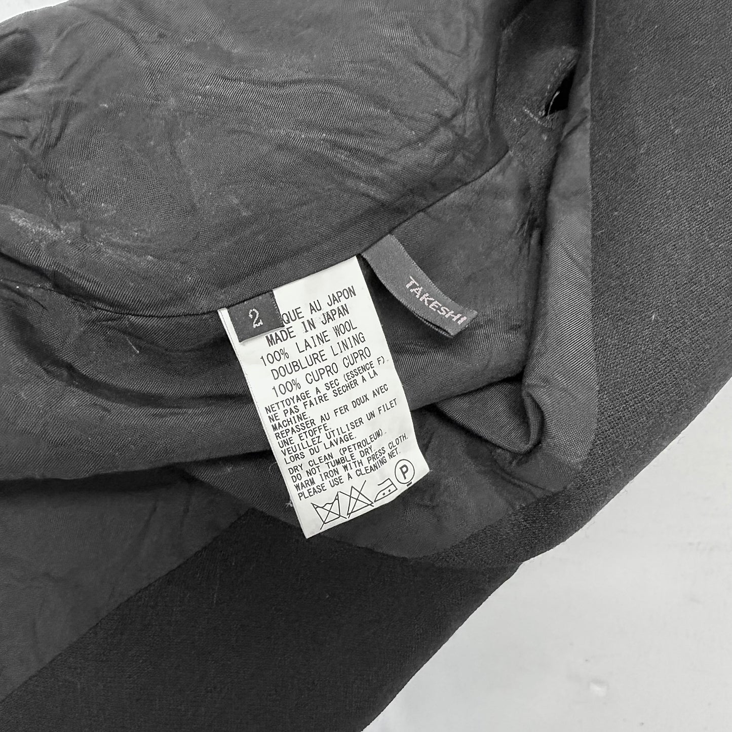YOHJI YAMAMOTO Y’S TAKESHI KOSAKA Wool Sleeveless Coat Vest