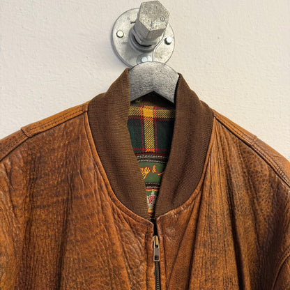 VINTAGE Leather Bomber Jacket