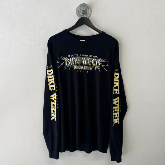 BIKE WEEK 2014 Thunder Skull Long Sleeve TShirt