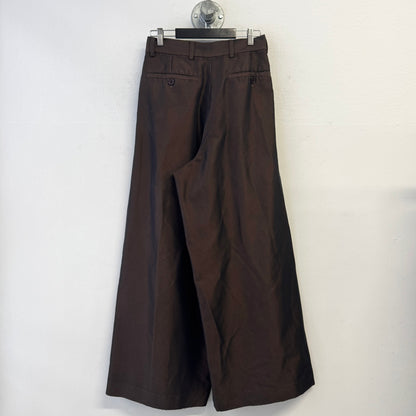 DRIES VAN NOTEN Wide Leg Pleated Chameleon Pants