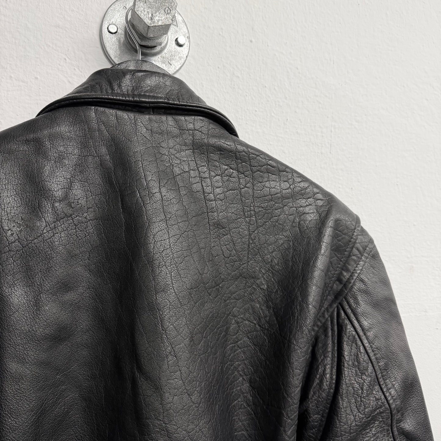 VINTAGE 80s Italian Perfecto Leather Jacket