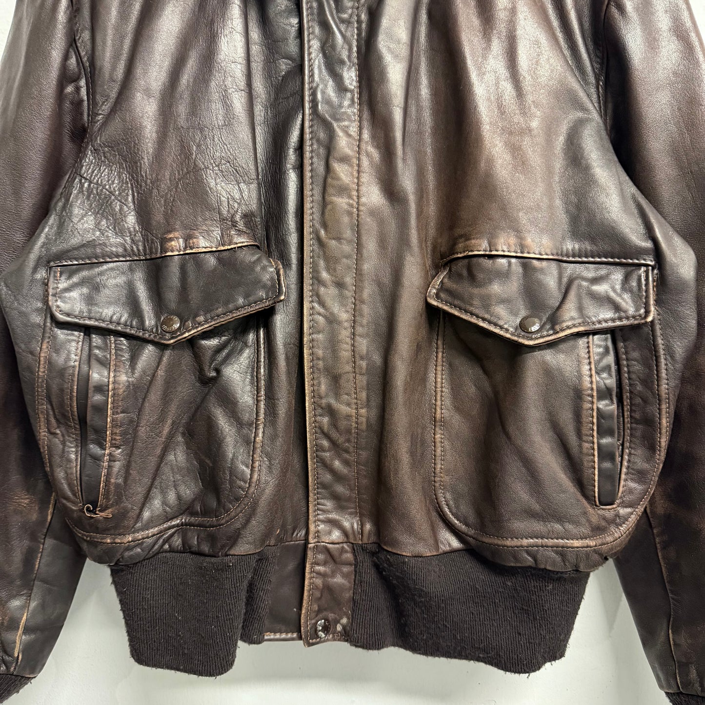 SCHOTT Vintage A-2 Flight Leather Bomber Jacket