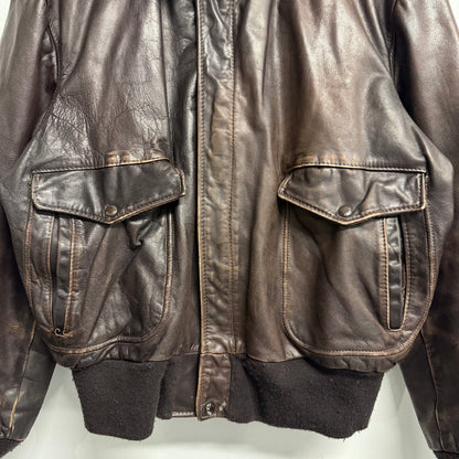 SCHOTT Vintage A-2 Flight Leather Bomber Jacket
