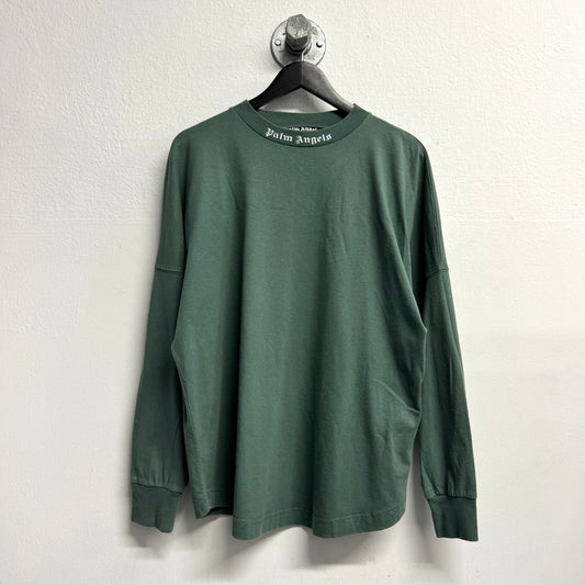 PALM ANGELS Oversized Classic Logo Long Sleeve T-Shirt