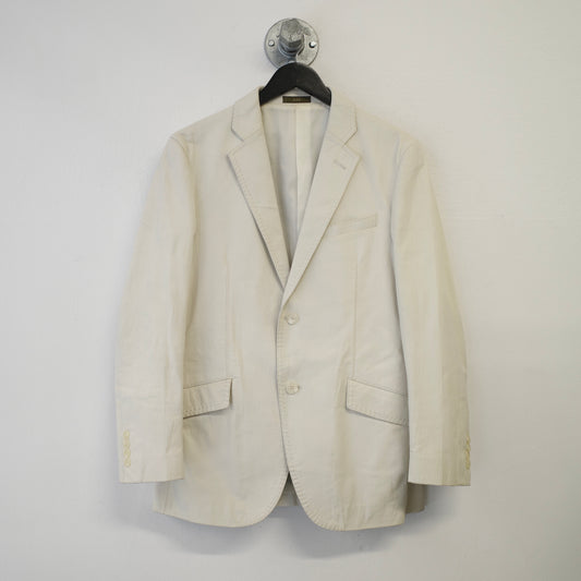YOHJI YAMAMOTO A.A.R White Leather Blazer Jacket