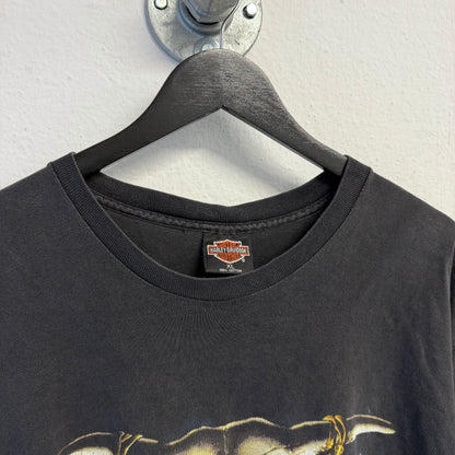HARLEY DAVIDSON 1991 Holoubek Single Stitch Skull T-Shirt