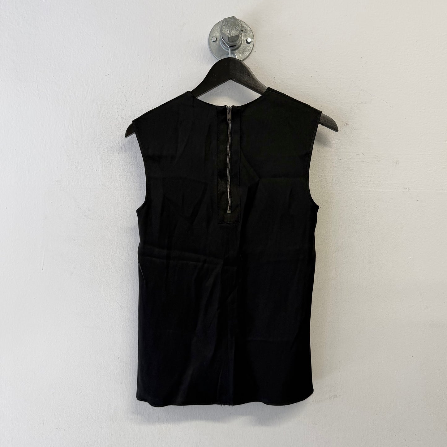 HELMUT LANG 2014 Lamb Leather Cutout Mesh Tank Top