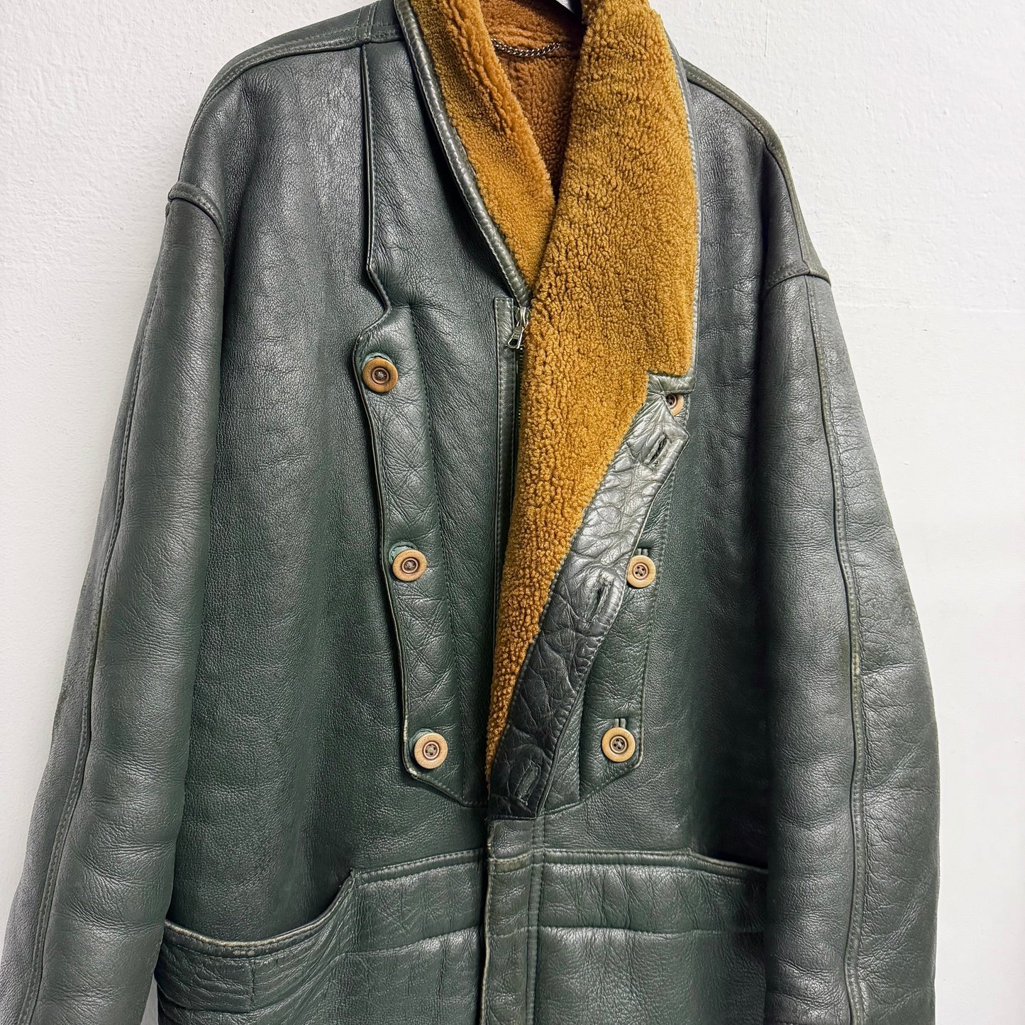 MARITHÉ FRANÇOIS GIRBAUD By RUFFO 1980s Shearling Leather Jacket