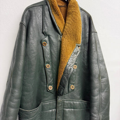MARITHÉ FRANÇOIS GIRBAUD By RUFFO 1980s Shearling Leather Jacket
