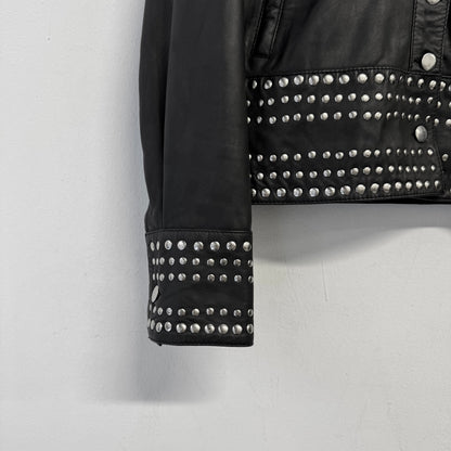 GOOSECRAFT Studded Leather Jacket