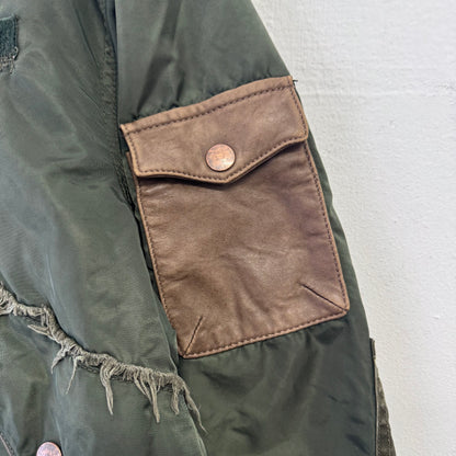 CHEVIGNON Bomber Jacket Leather Details
