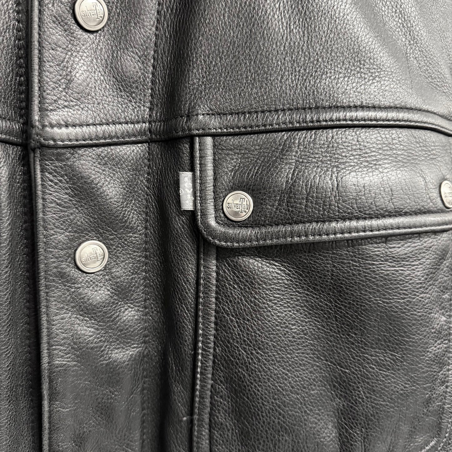 LEVIS 80s/90s Silvertab Vintage Trucker Leather Jacket
