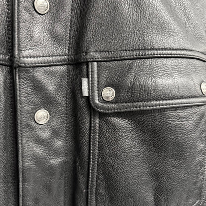 LEVIS 80s/90s Silvertab Vintage Trucker Leather Jacket