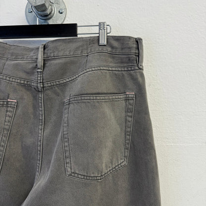 ACNE STUDIOS 1981M FN Saxon Oversized Wide Leg Denim Jeans Pants