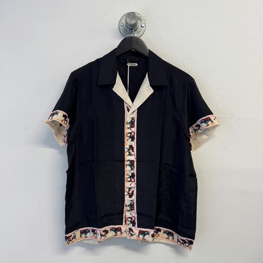 BODE Buffalo Pattern Silk Shirt NWT