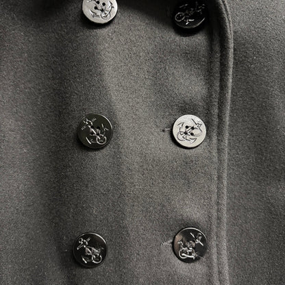 SCHOTT 740N Vintage Peacoat Wool Jacket