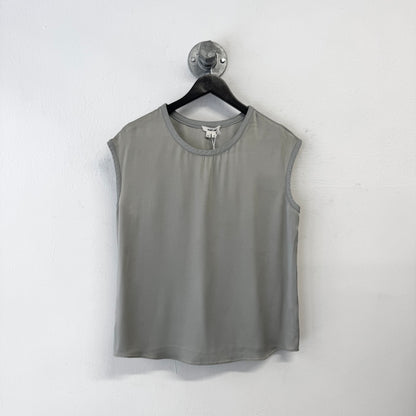 HELMUT LANG Leather Trim Top TShirt