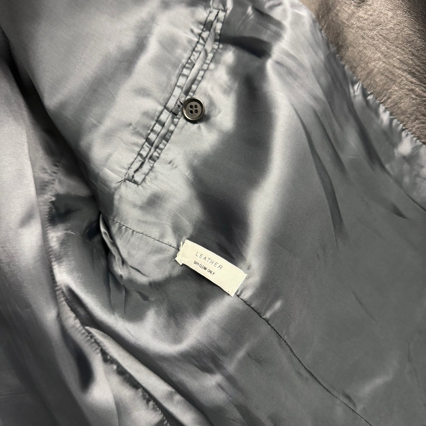 COSTUME NATIONAL Polished Leather Blazer Jacket