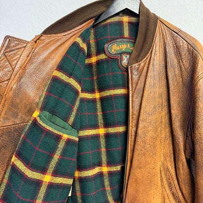 VINTAGE Leather Bomber Jacket